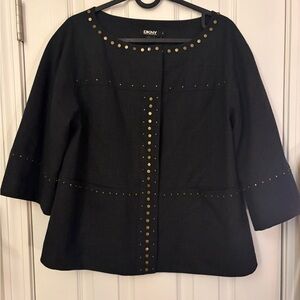 DKNY Cape with Studded Details
